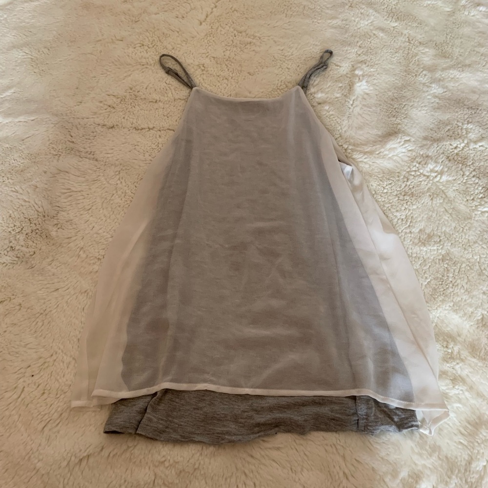 GF Layered Tank - White/Grey